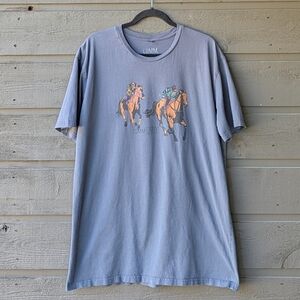 Community Brand Equestrian Horse Riders Short Sleeve T-Shirt XL 100% Cotton